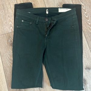 Green Rag + Bone Jeggings